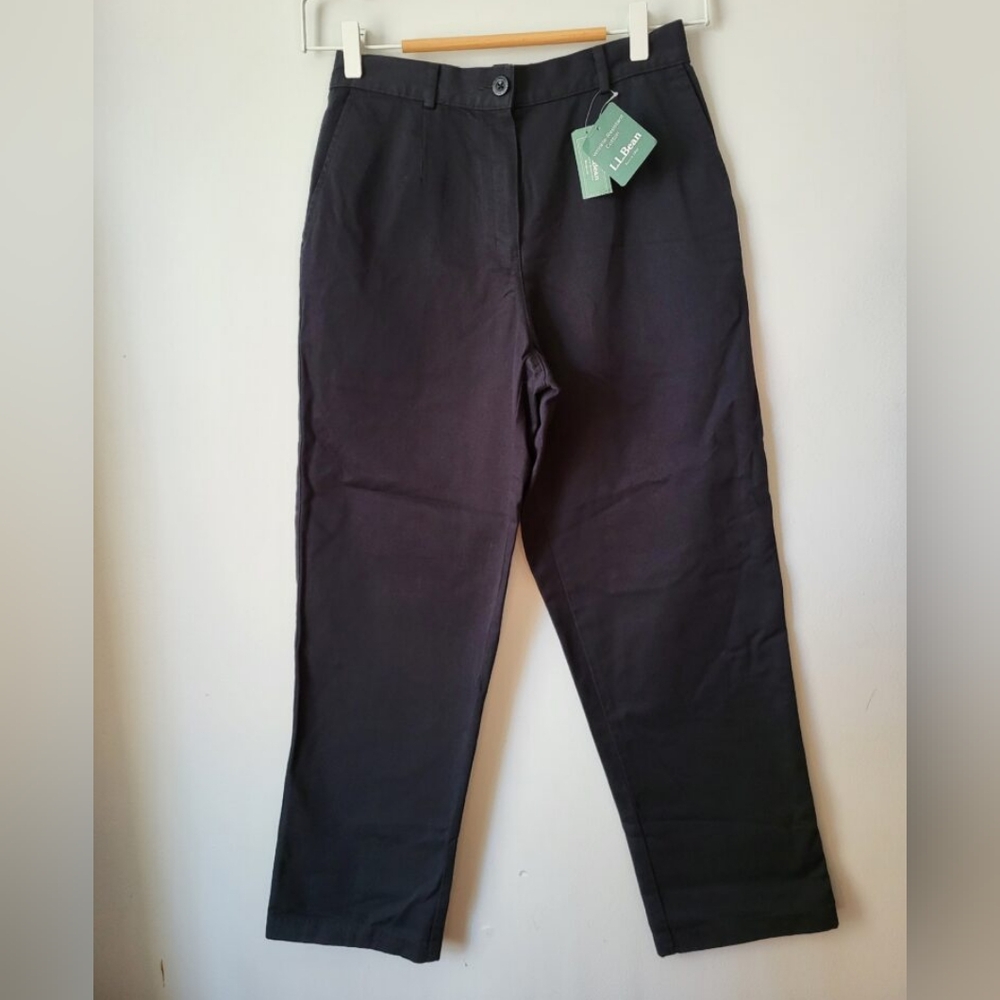 New L.L. BEAN Dark Navy Original Fit Cotton Pants